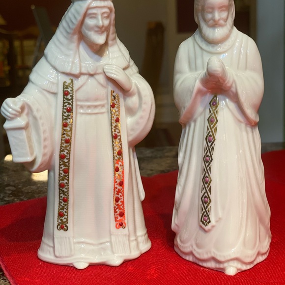 Nativity set, Lenox, Nativity set, Lenox, Porcelain china with gold plate - Picture 4 of 9